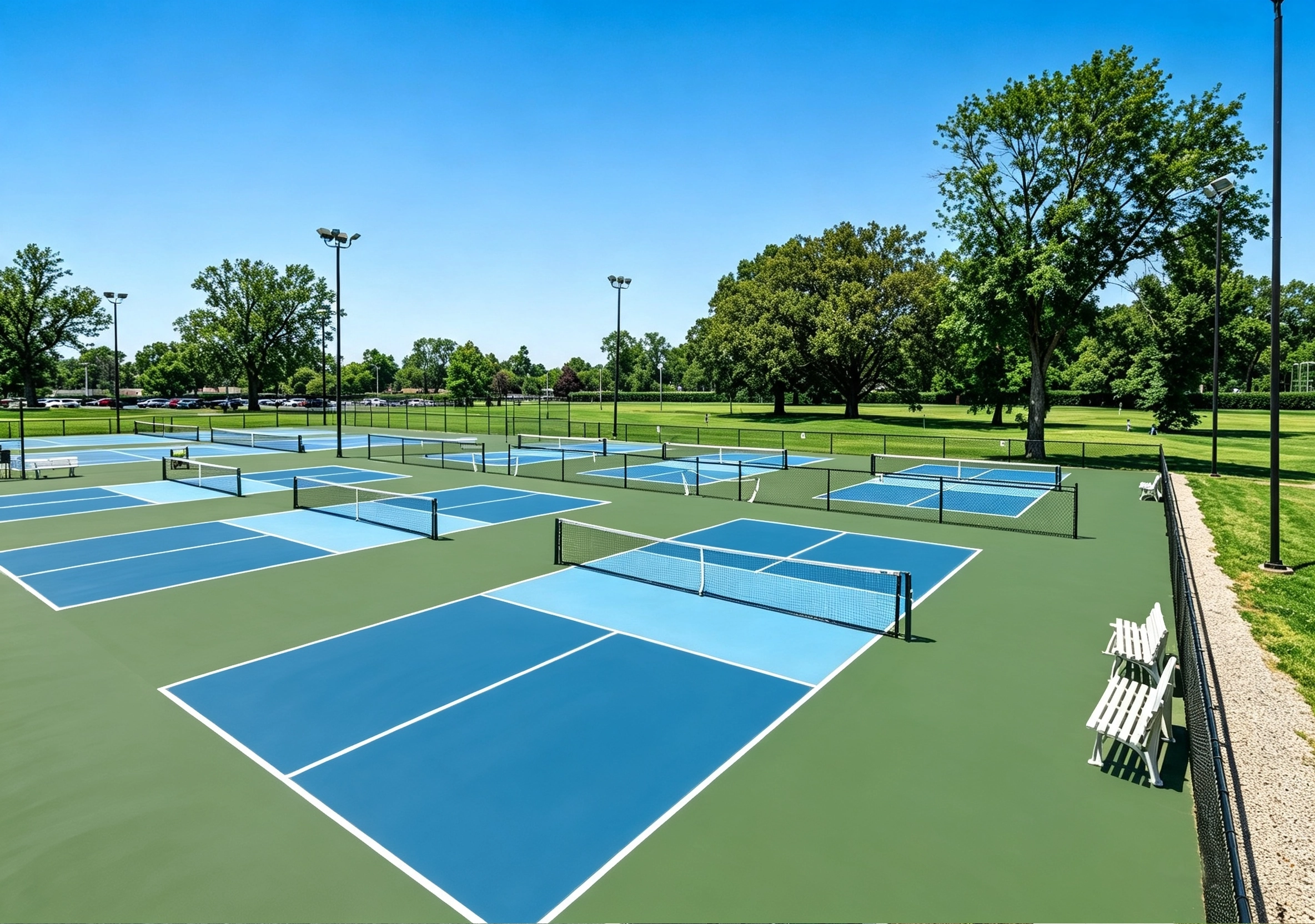 Thi công sân pickleball 8 lớp USA DECOTURF 